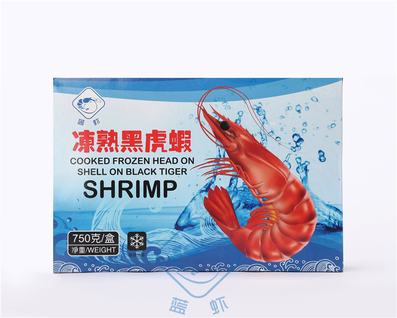 冻熟黑虎虾
